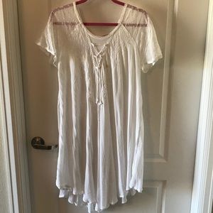 Embroidered white tunic